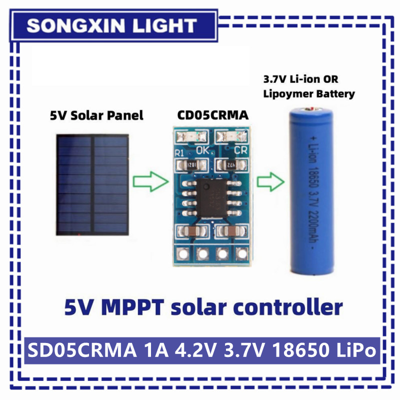 Drone Solar Charger - MPPT Solar Charge Controller 1A 4.2V