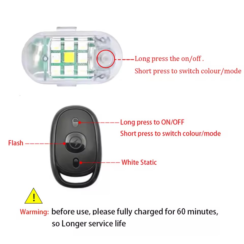 Wireless Remote Control LED St - Drone Strobe Light recension och pris
