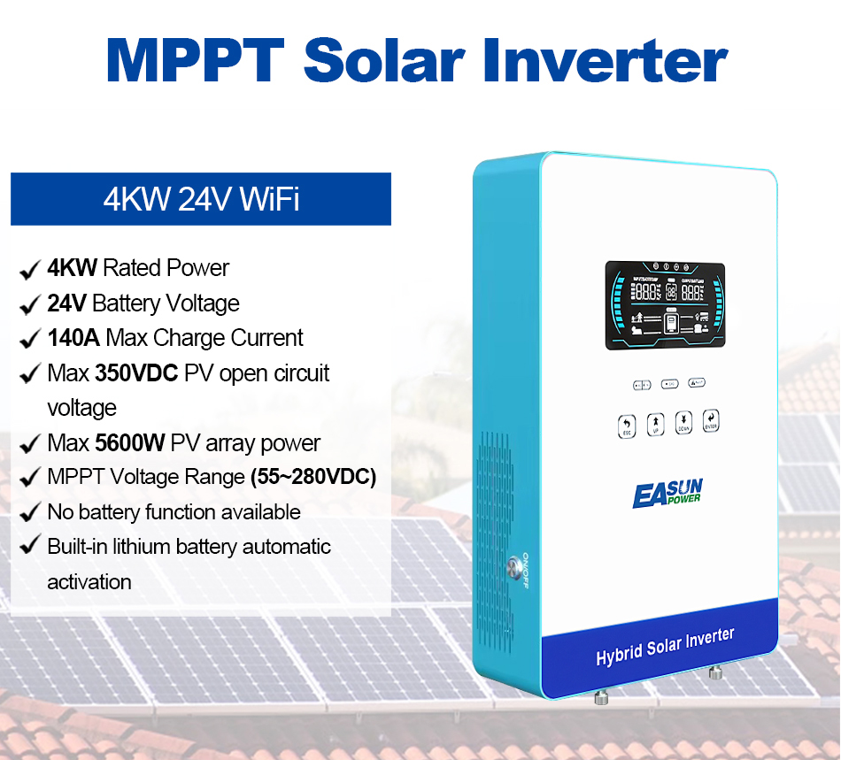 EASUN POWER 4KW Inverter 110V  - Drone Solar Charger recension och pris