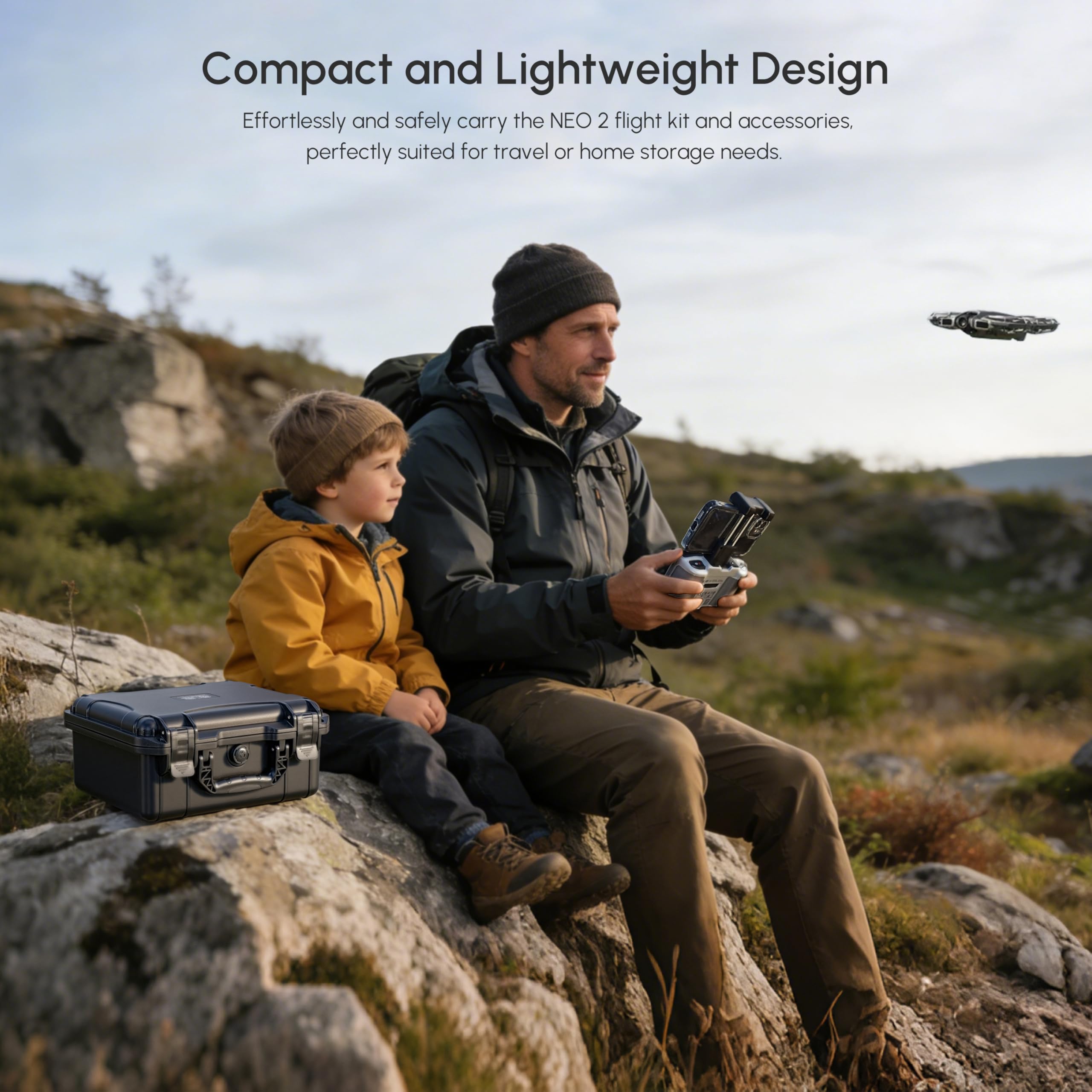 NEO 2 Case,Waterproof Hard Car - Drone Joystick Cover recension och pris