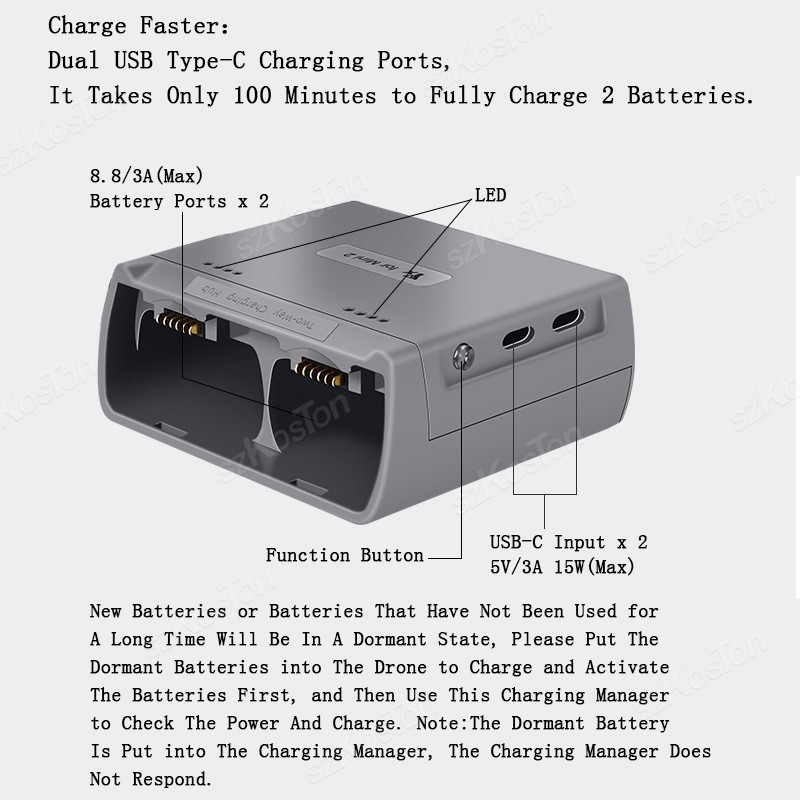 For DJI Mini 4K/MINI 2/Mini 2  - Drone Charging Hub recension och pris