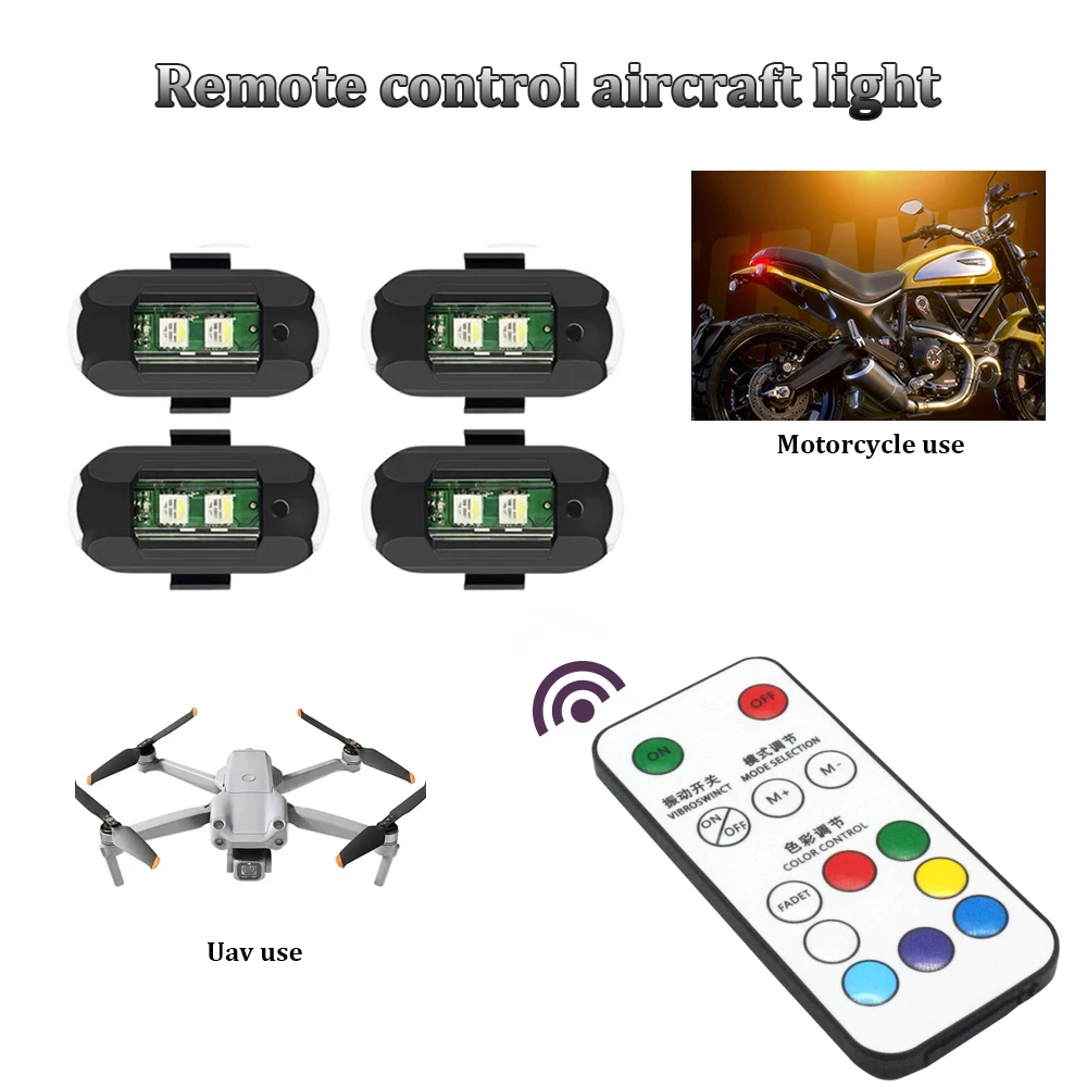 1Pcs Remote LED RGB Anti-colli - Drone Strobe Light recension och pris
