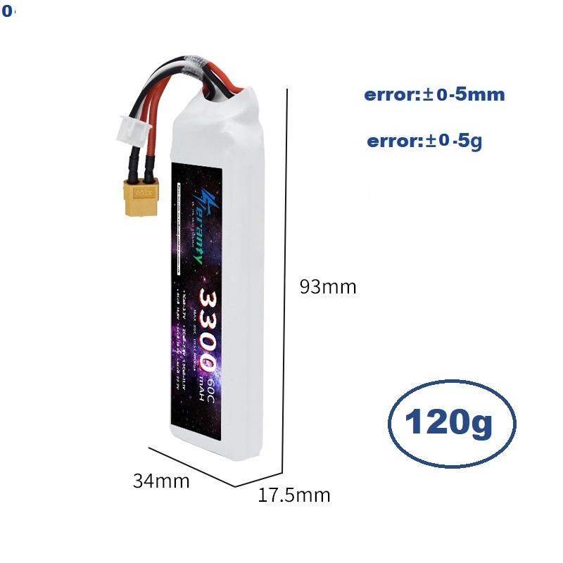 2S 7.4V LiPo Battery 3300mAh 6 - Drone Battery Adapter recension och pris
