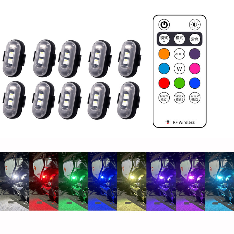 10x 4x 8Colors Wireless LED Dr - Drone Strobe Light recension och pris