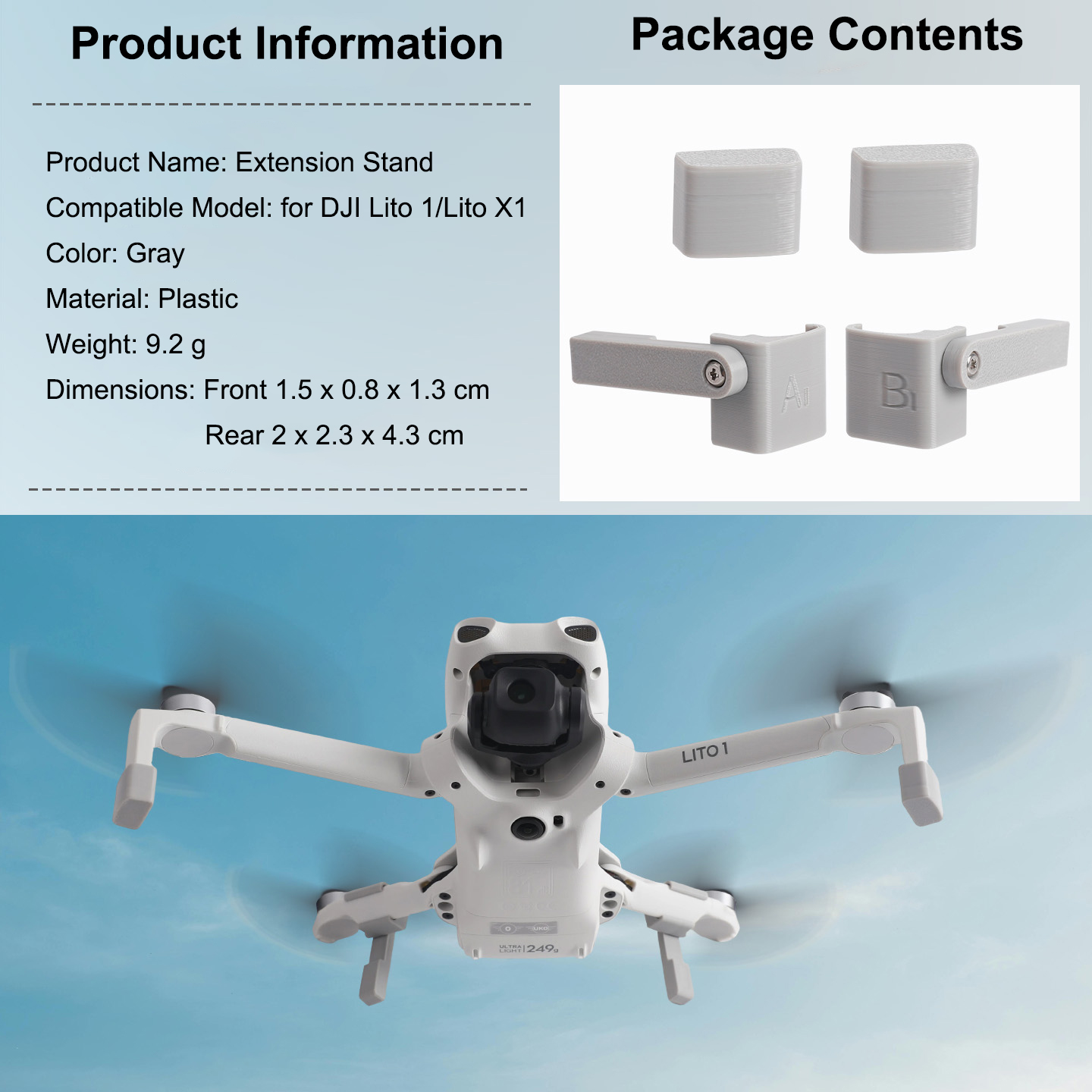 Landing Gear Extender for DJI  - Drone Landing Pad recension och pris