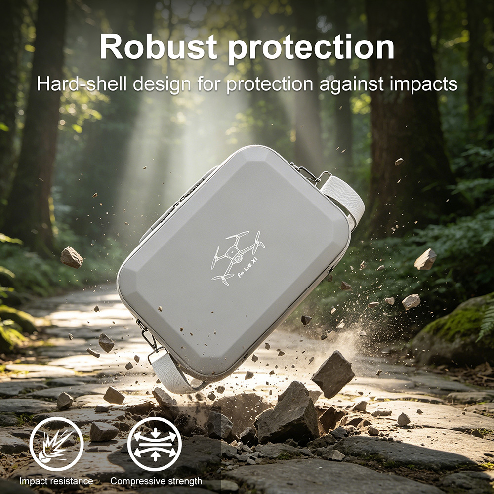 XFJI PU Leather Hard Shell Sho - Drone Hard Shell Case recension och pris