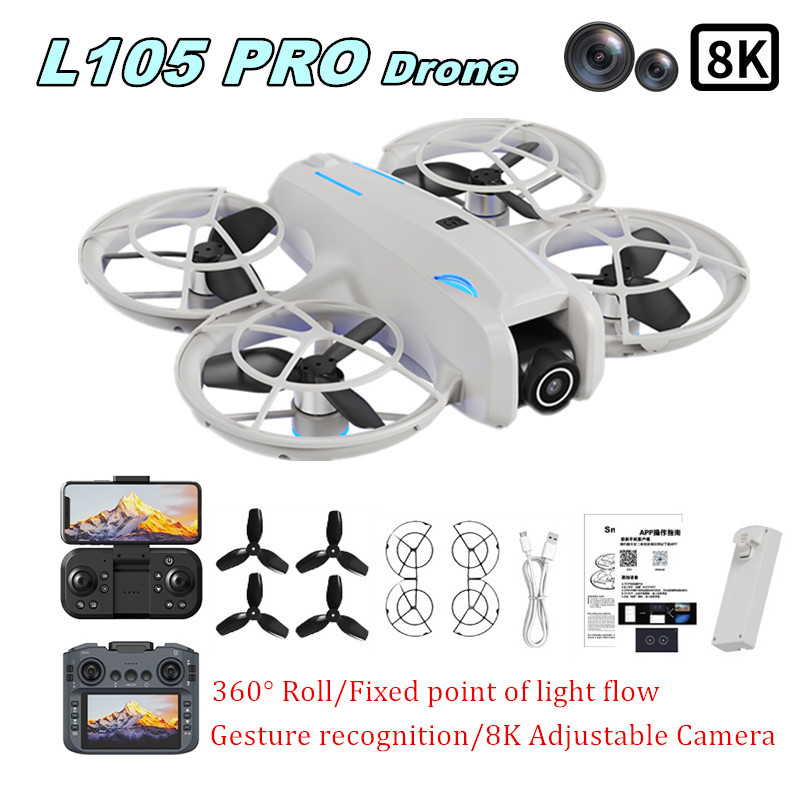 L105 PRO Drone Duel 8k Lens Fu - Drone Battery Adapter recension och pris